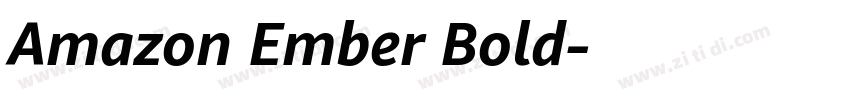 Amazon Ember Bold字体转换